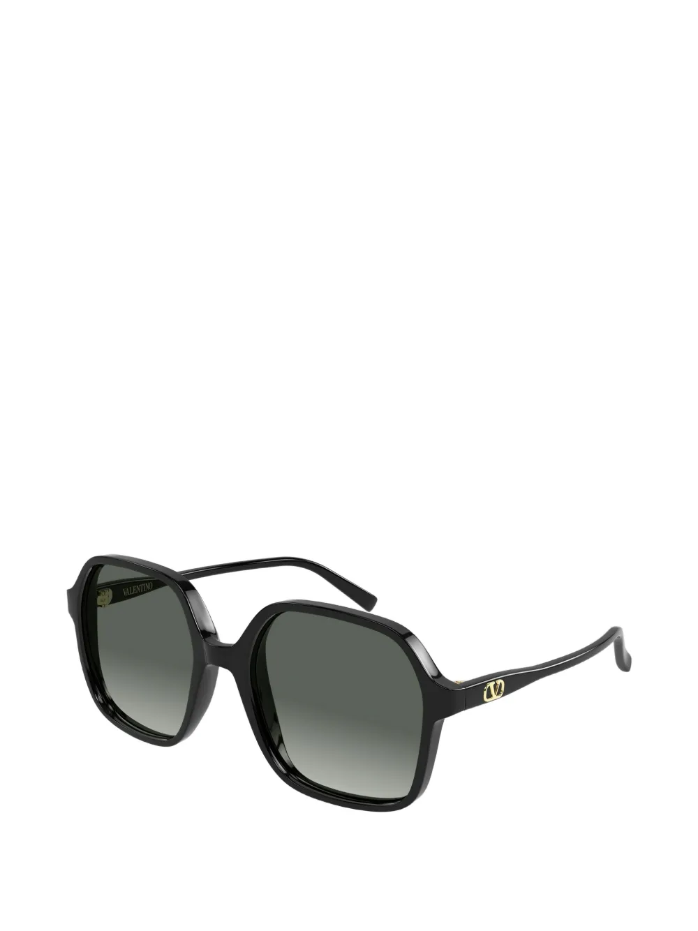 VALENTINO GARAVANI EYEWEAR VLogo zonnebril met vierkant montuur Zwart