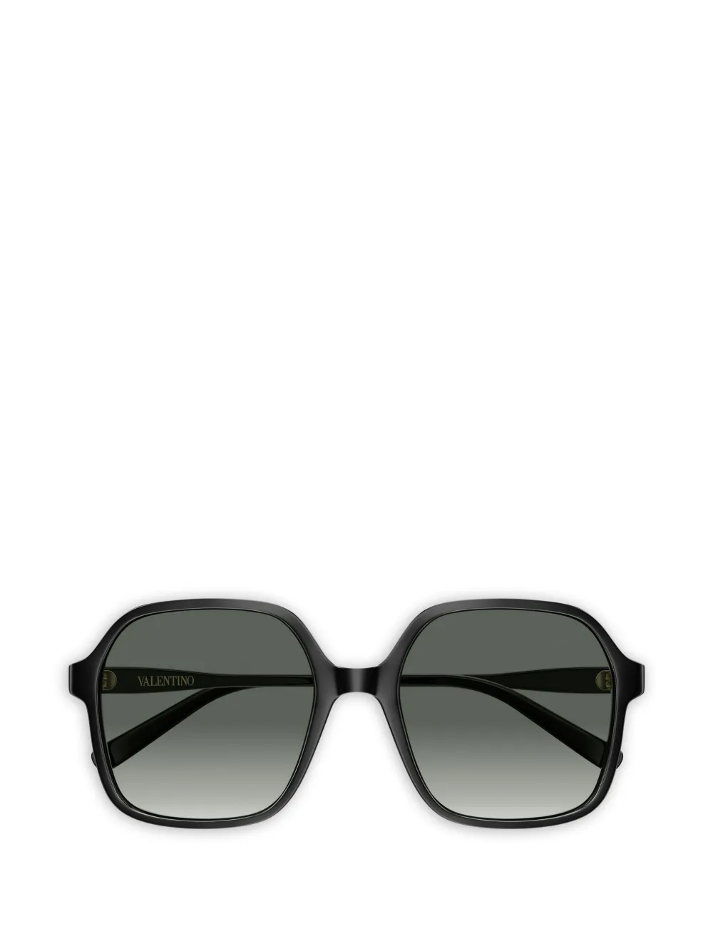 VALENTINO GARAVANI EYEWEAR VLogo geometric-frame sunglasses - Nero