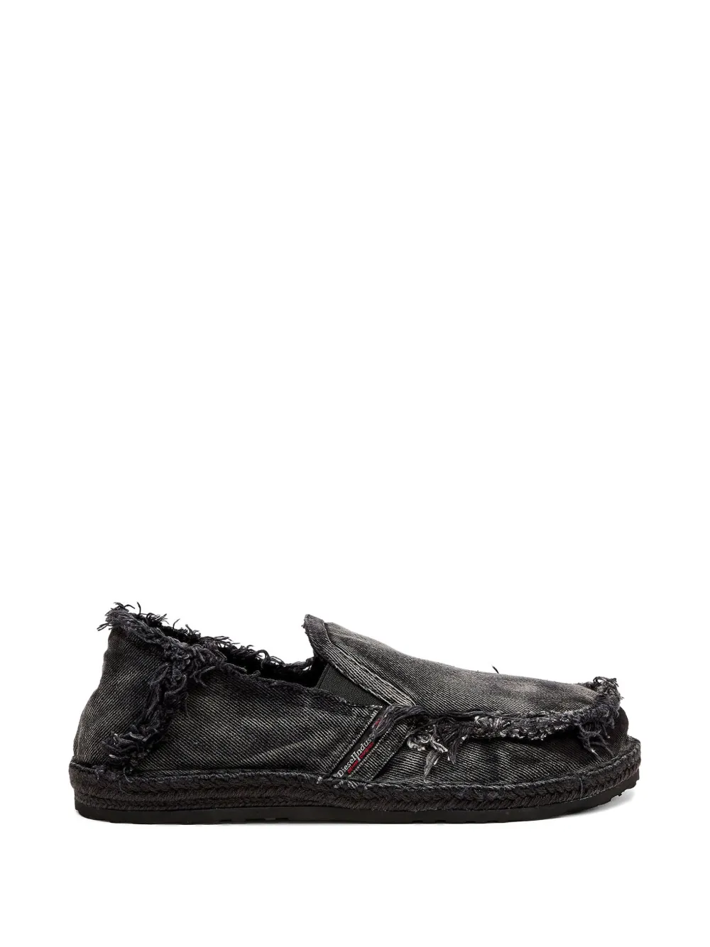 Diesel D-Lukas frayed loafers - Schwarz