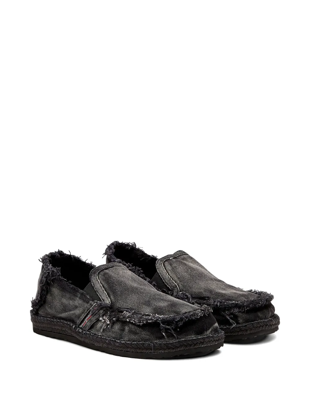 Diesel D-Lukas loafers met franje Zwart