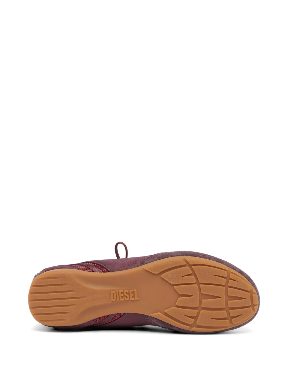 Diesel D-Mile lace-up ballet flats Rood