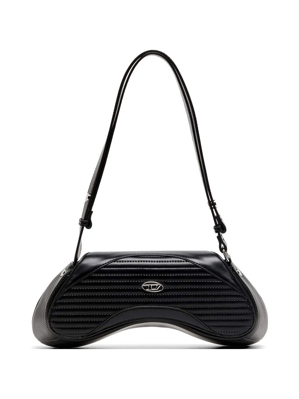 Diesel Borsa a spalla trapuntata - Nero