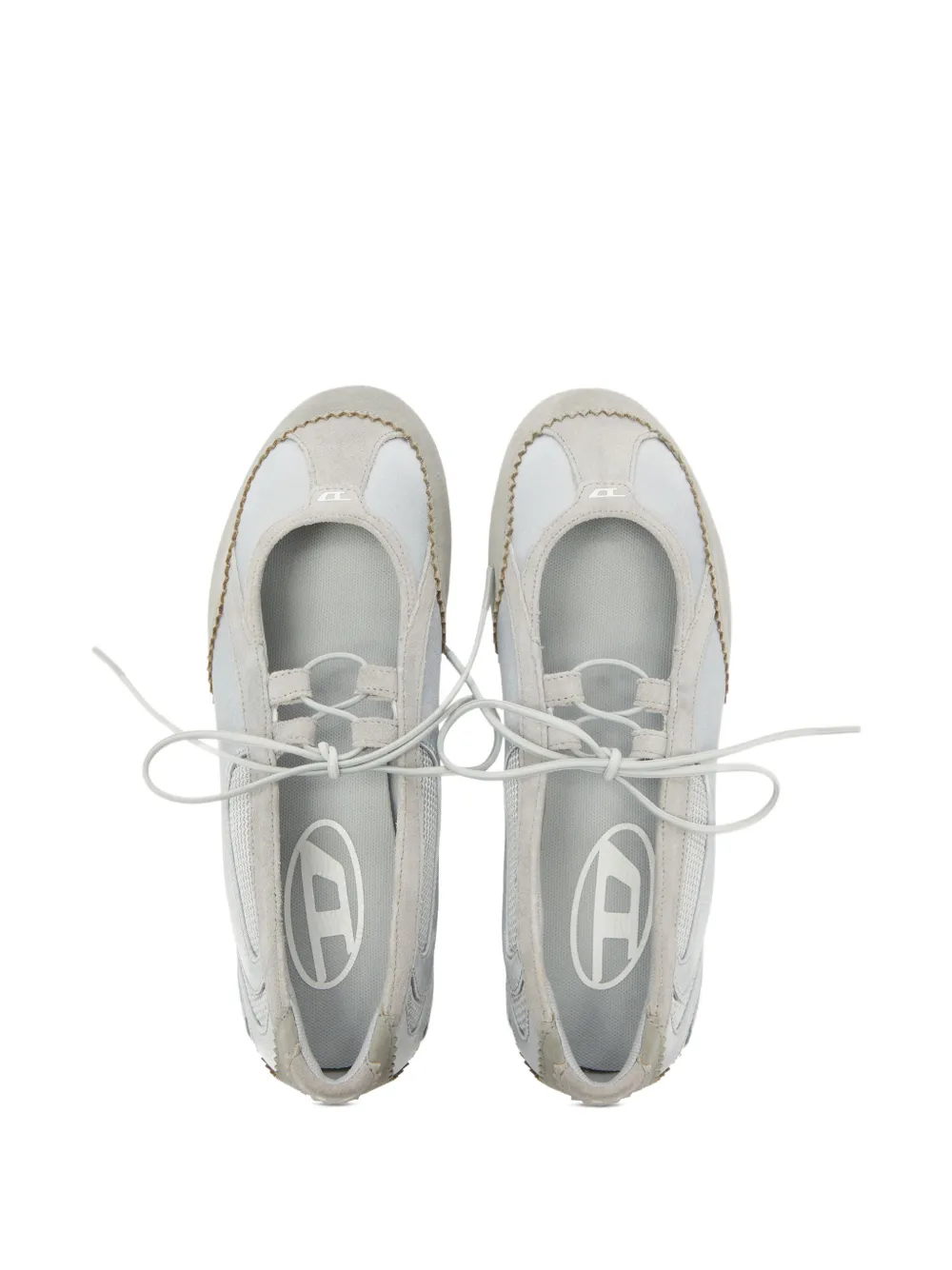 Diesel D-Mile ballet flats Zilver
