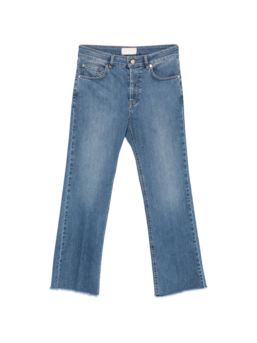 I BLUES raw-hem flared jeans
