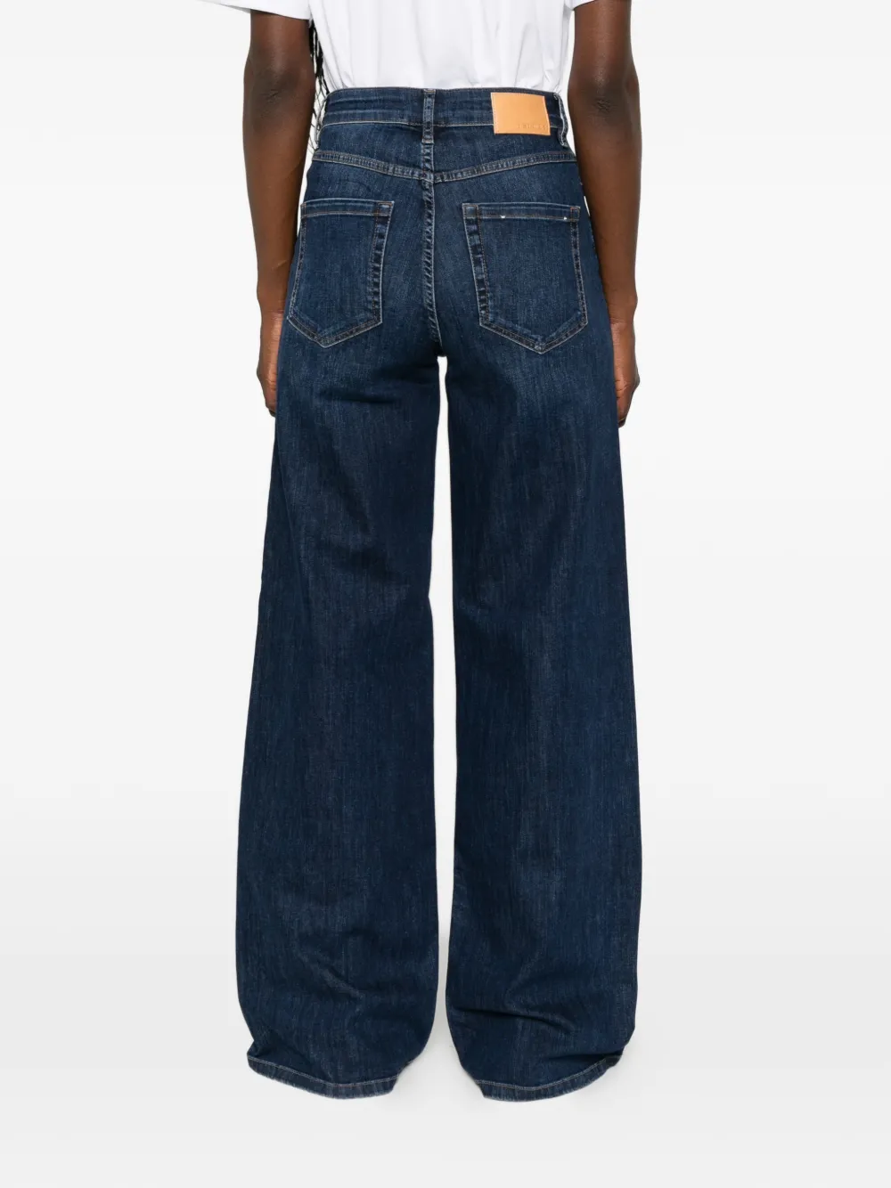 I BLUES Lnina jeans met wijde pijpen Blauw