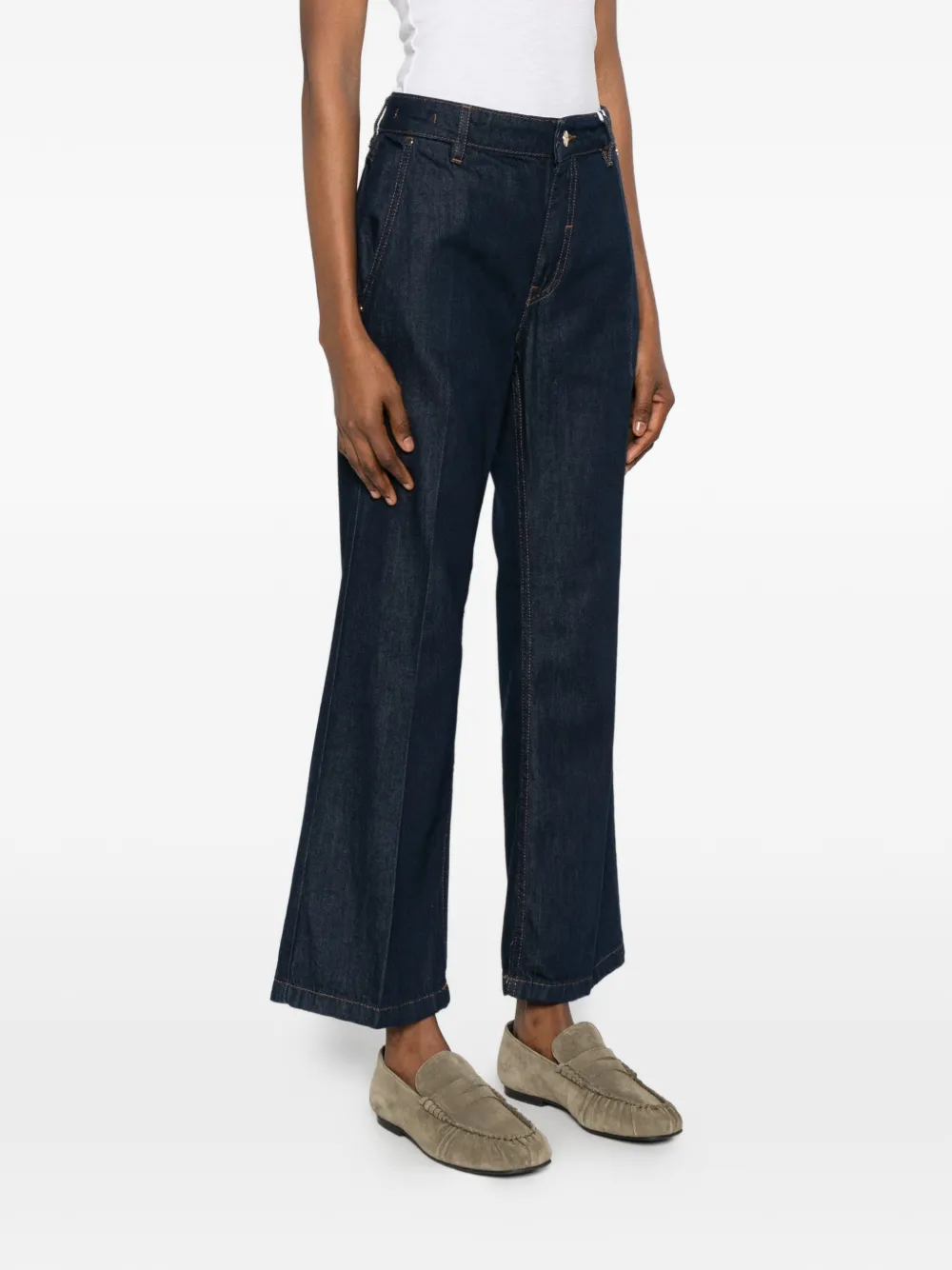 I BLUES Jeans met persplooi Blauw