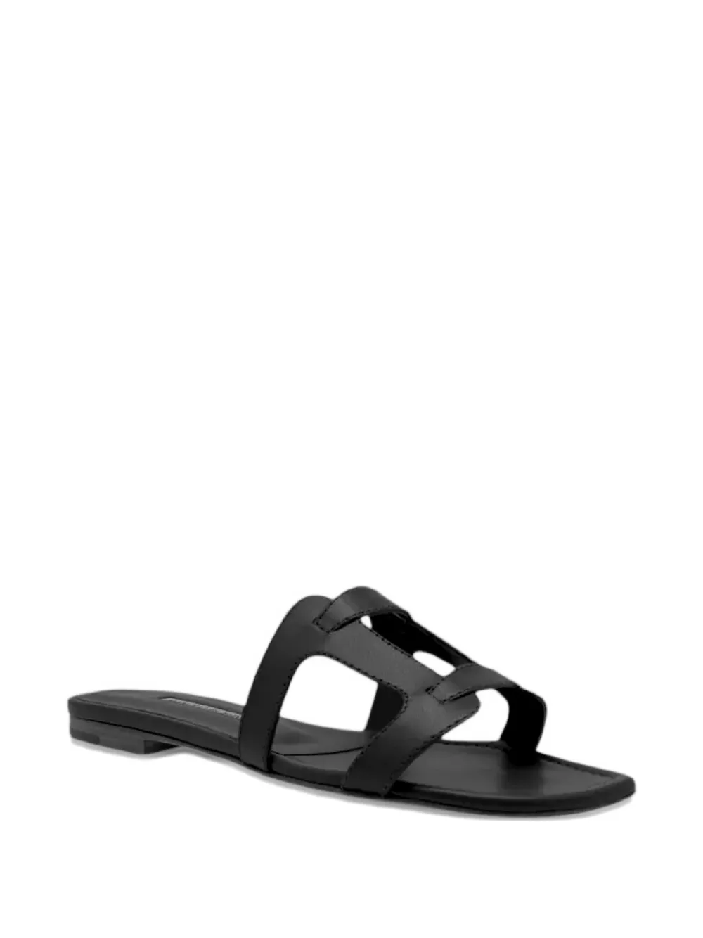 Manolo Blahnik Grellanuflat cut-out sandals Zwart