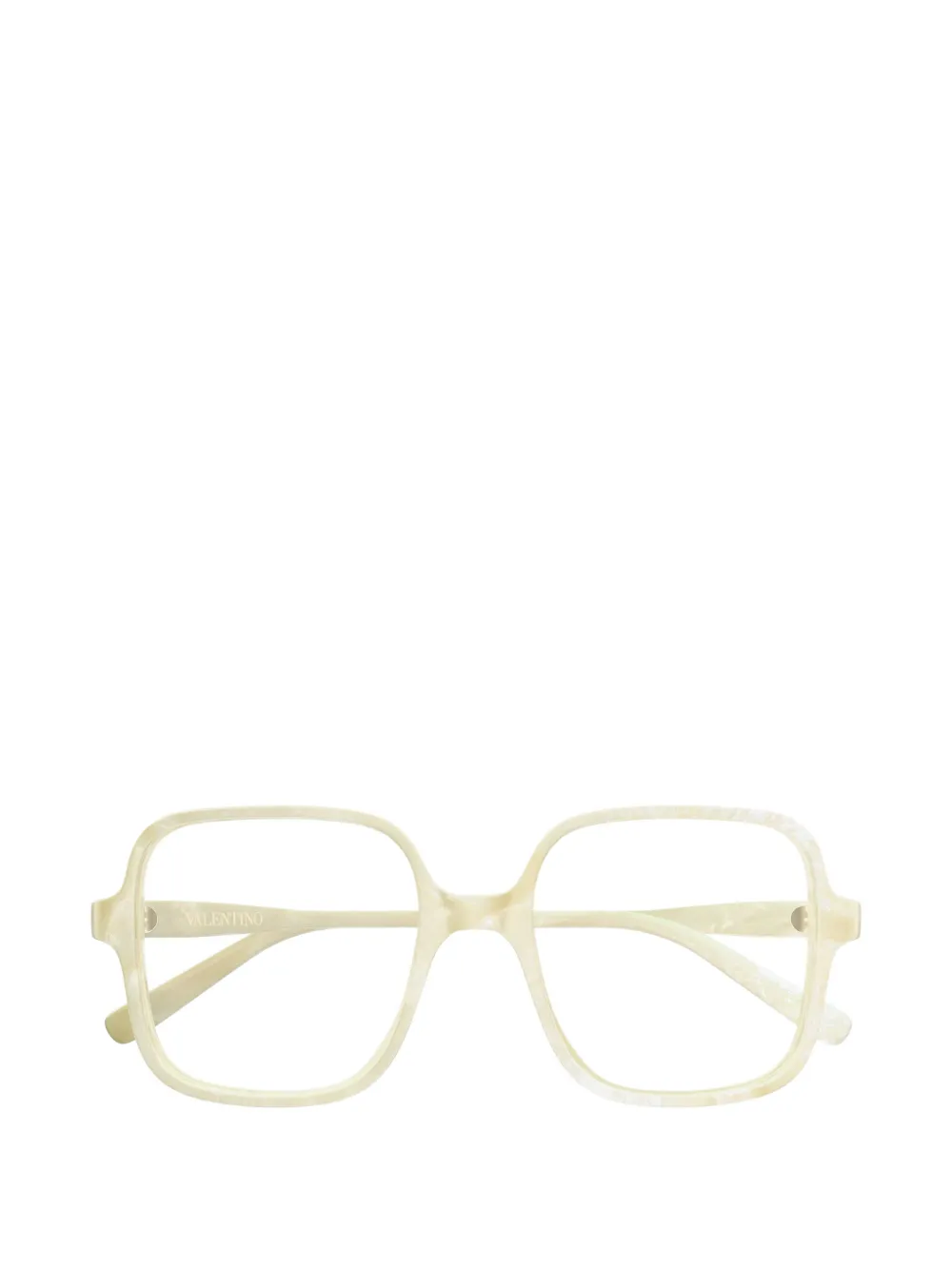 VALENTINO GARAVANI EYEWEAR square-frame VLogo glasses - Toni neutri