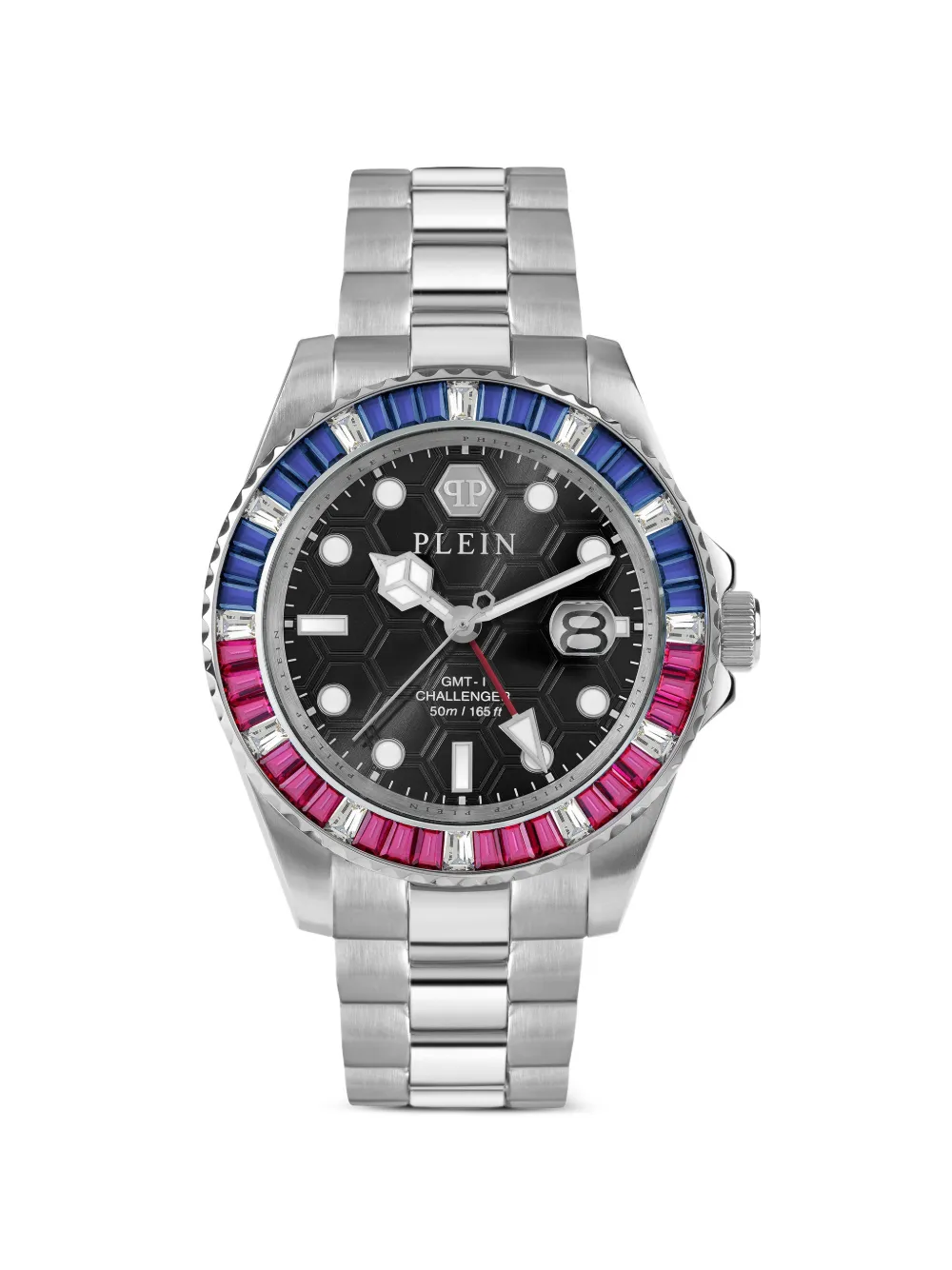 Philipp Plein GMT-I Challenger Baguettes 44mm - Nero