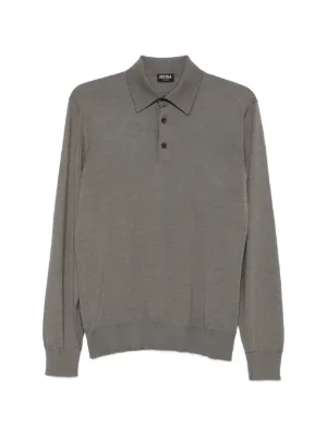 Prada cashmere-blend Polo Shirt | Grey | FARFETCH