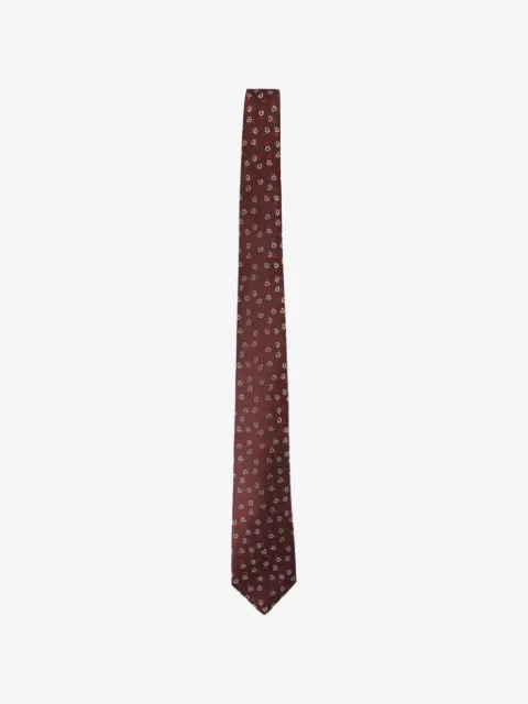Kiton sidenslips i blommig jacquard