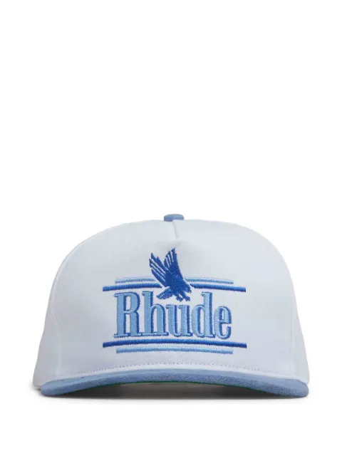 RHUDE logo-embroidered cap