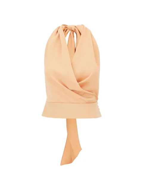 THE ANDAMANE halterneck wrap-style top