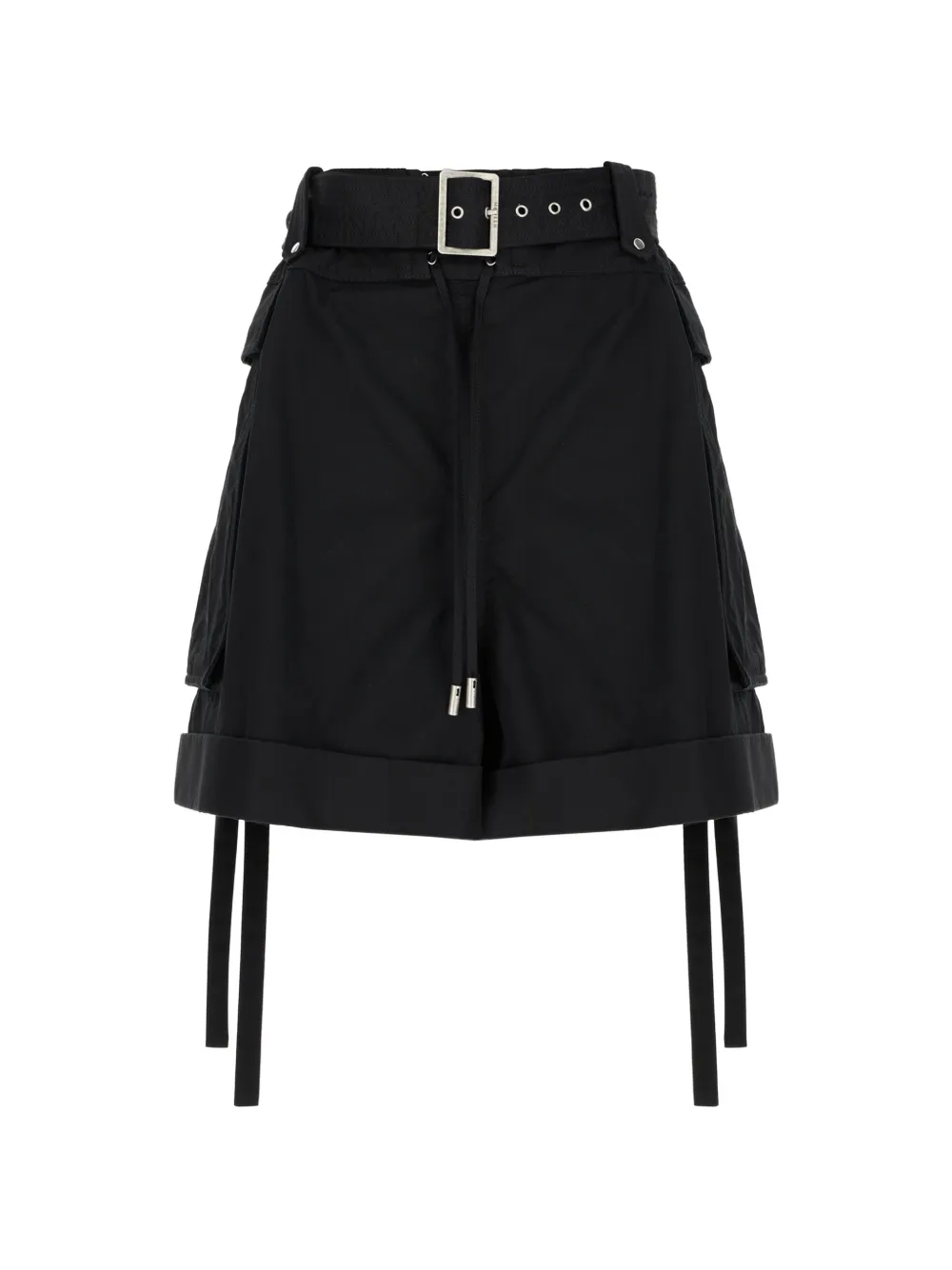 Alexander McQueen belted cargo shorts - Nero