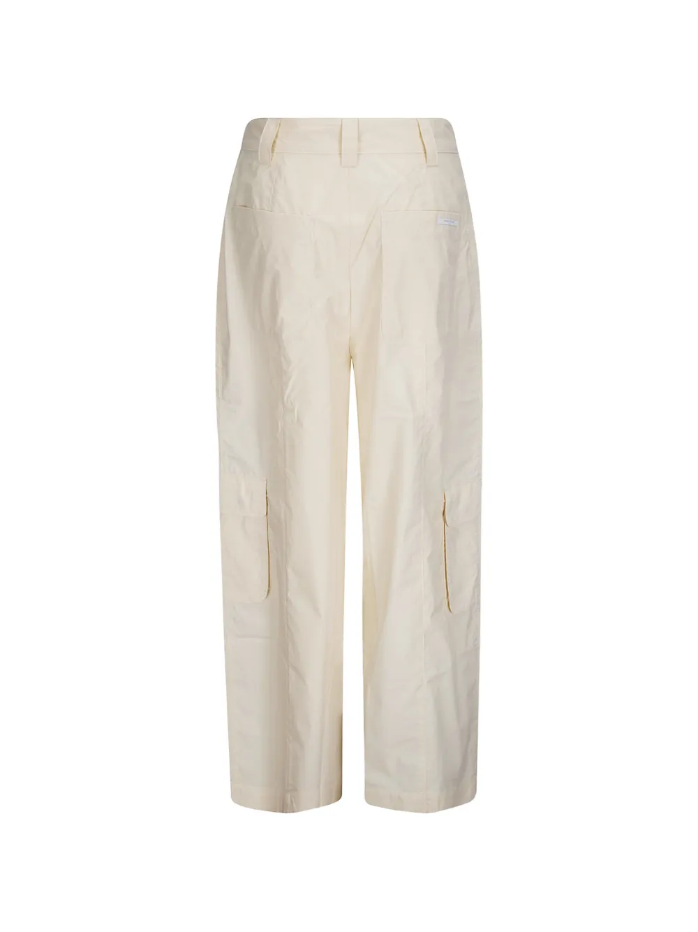 Maison Kitsuné Parachute cargo broek met wijde pijpen Beige