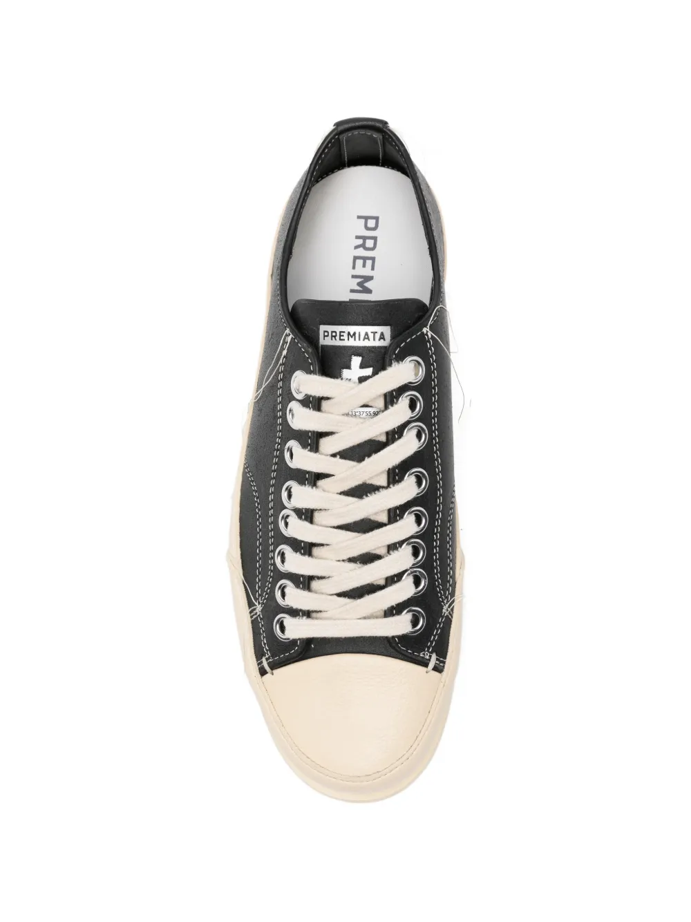 Premiata Vince contrast-toe sneakers Zwart