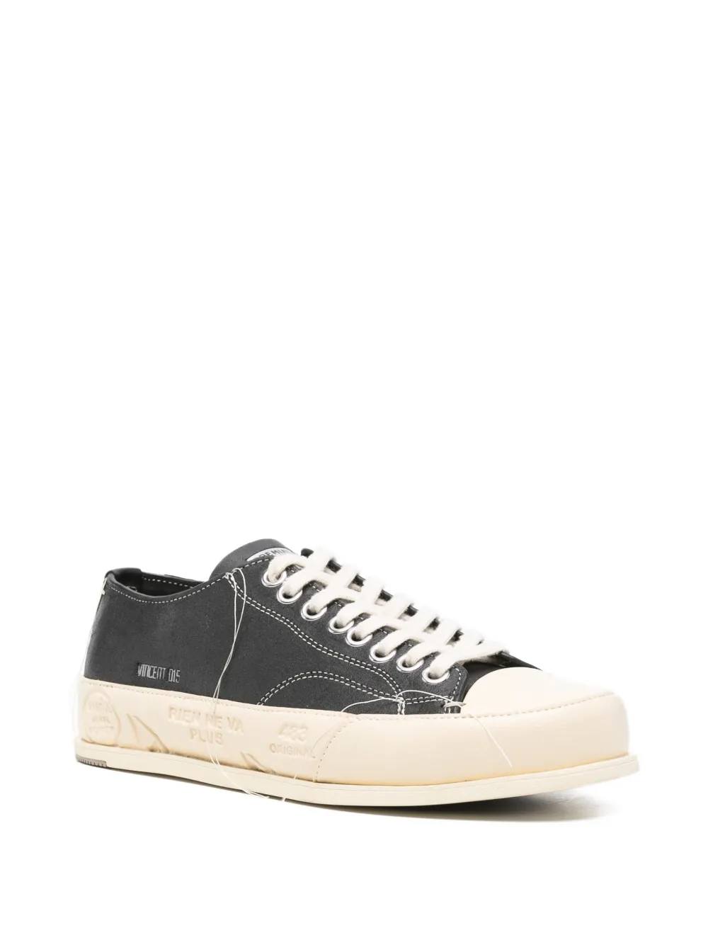 Premiata Vince contrast-toe sneakers Zwart