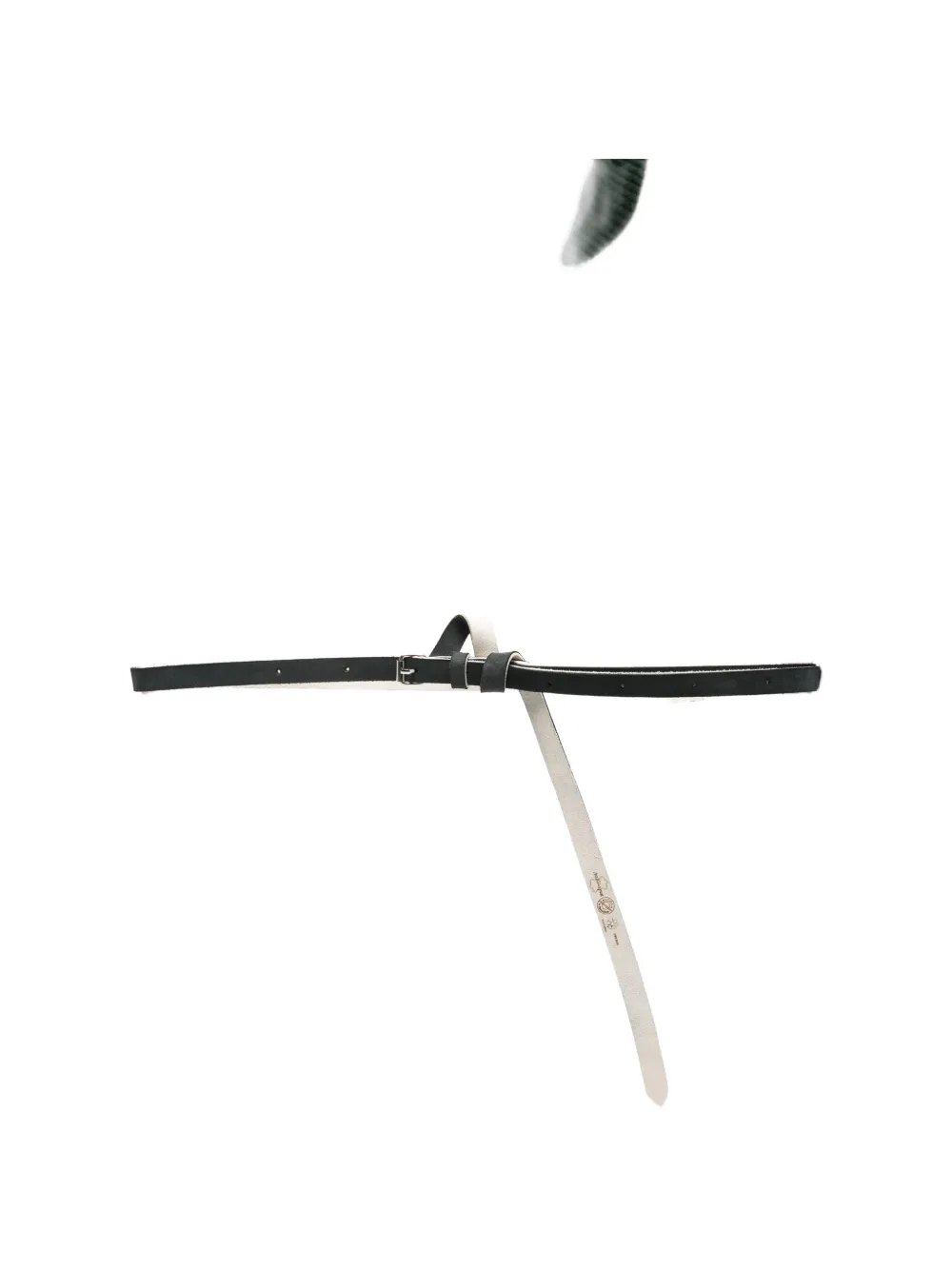 marina yee Origami leather belt - Nero