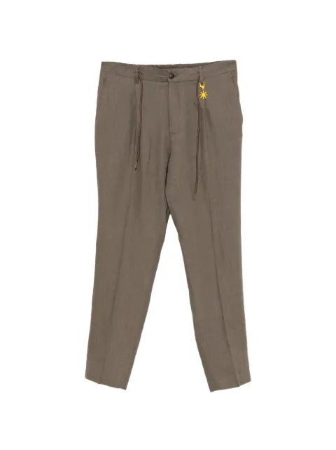 Manuel Ritz drawstring linen trousers