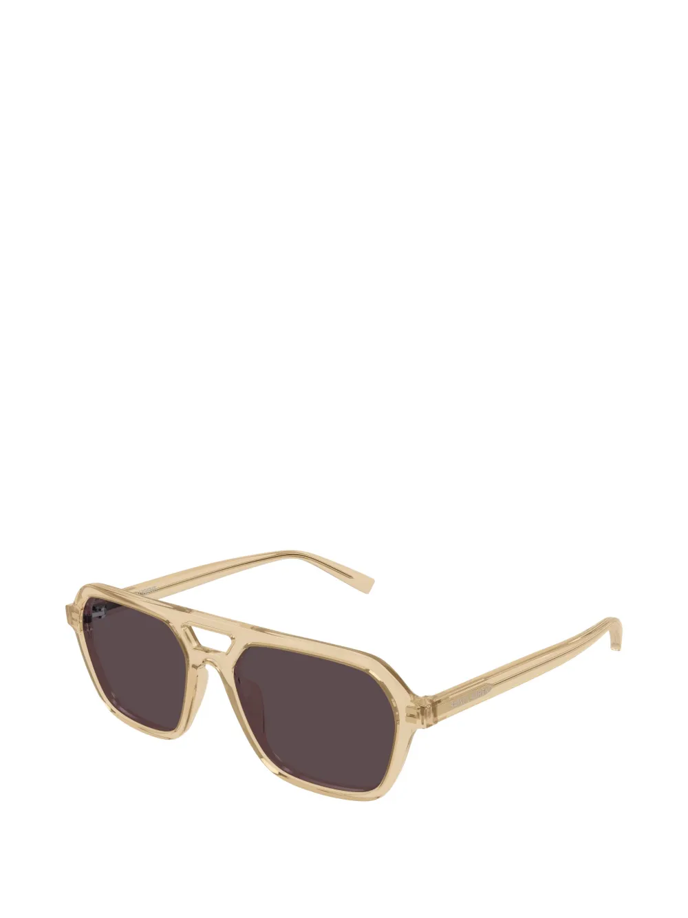 Saint Laurent Eyewear SL905 zonnebril met geometrisch montuur Geel