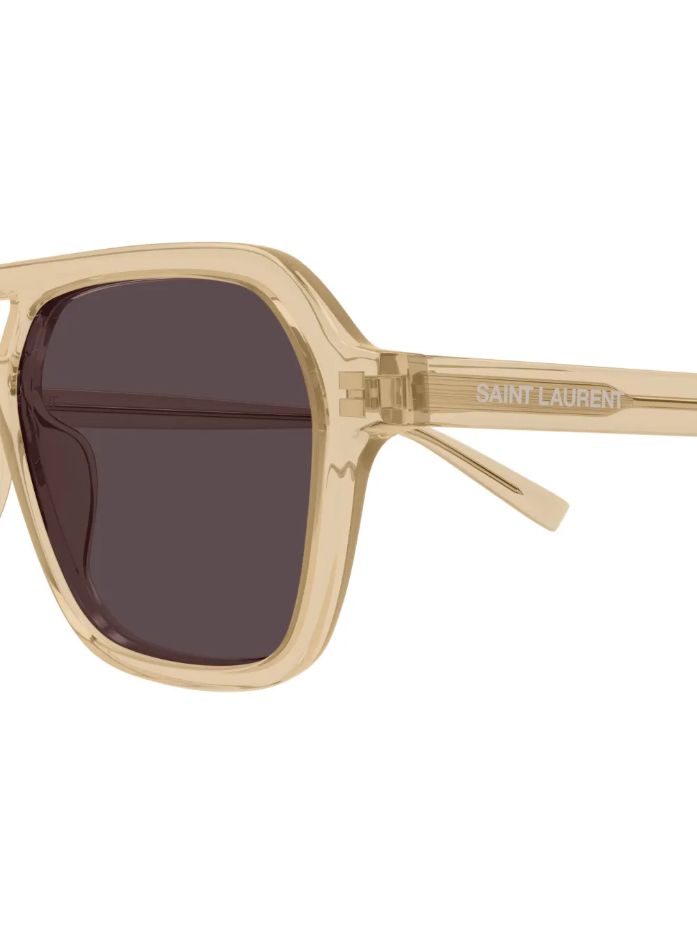 Saint Laurent Eyewear SL905 zonnebril met geometrisch montuur Geel