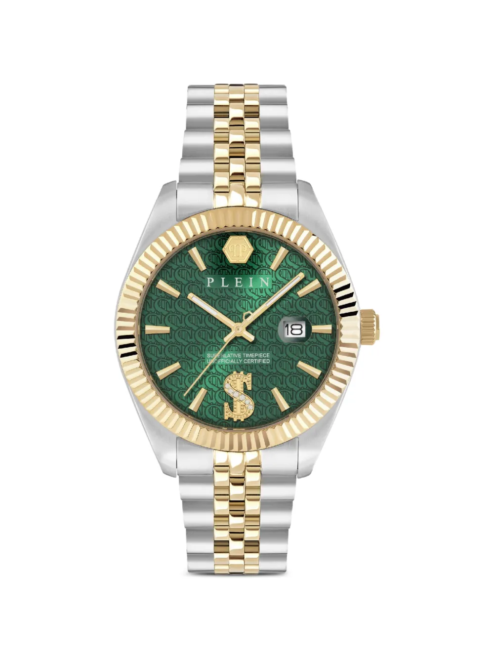 Philipp Plein montre Date Superlative 41 mm - Vert
