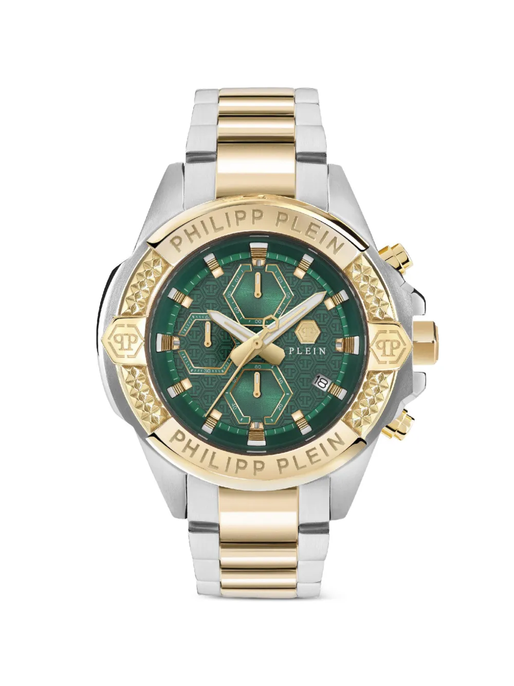 Philipp Plein $kull Chrono 44mm watch - Verde