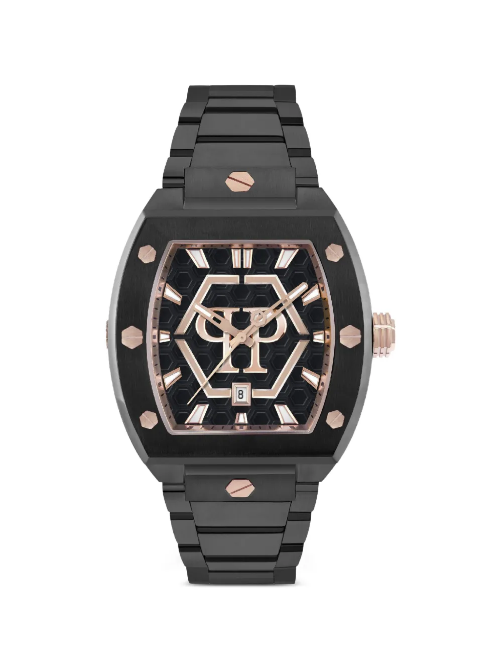 Philipp Plein Hexagon Phantom Tonneau 44mm watch - Nero