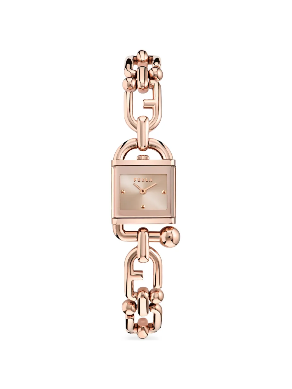 Furla Mianuvola Square Arch-logo 20mm watch - Rosa