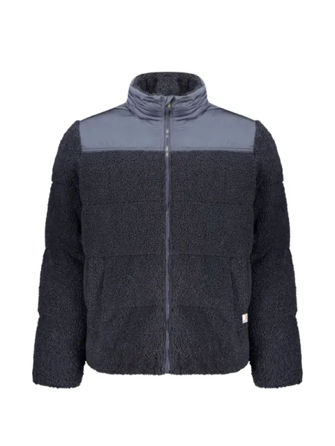 RIFLE panelled teddy-fleece padded jacket