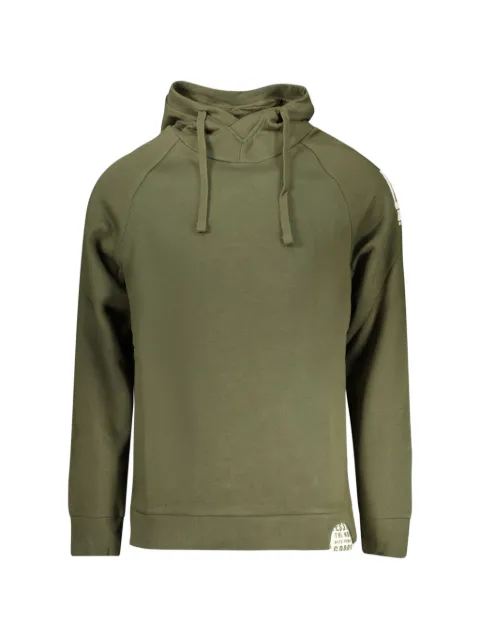 RIFLE logo-patch raglan-sleeve hoodie