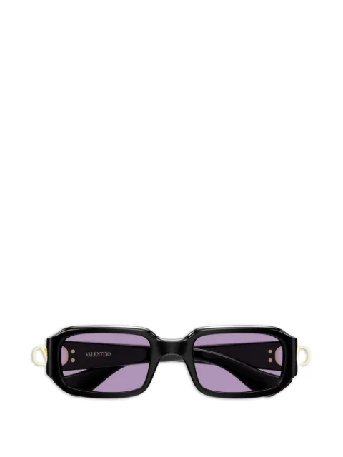 VALENTINO GARAVANI EYEWEAR logo-plaque rectangle-frame sunglasses