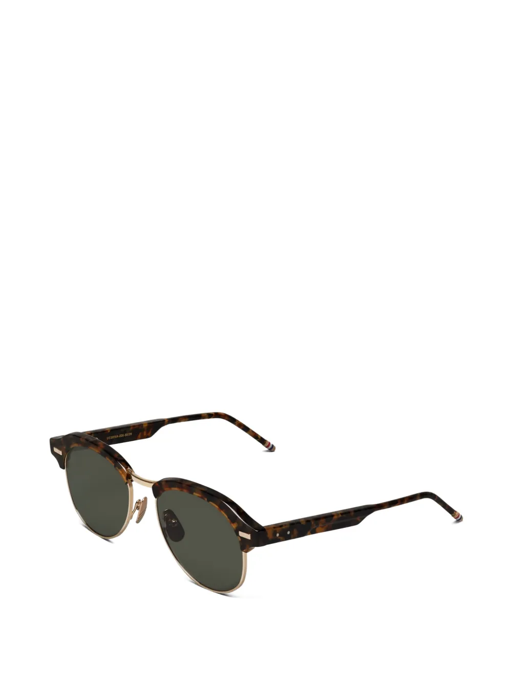 Thom Browne Eyewear Zonnebril met schildpadschild-design Bruin