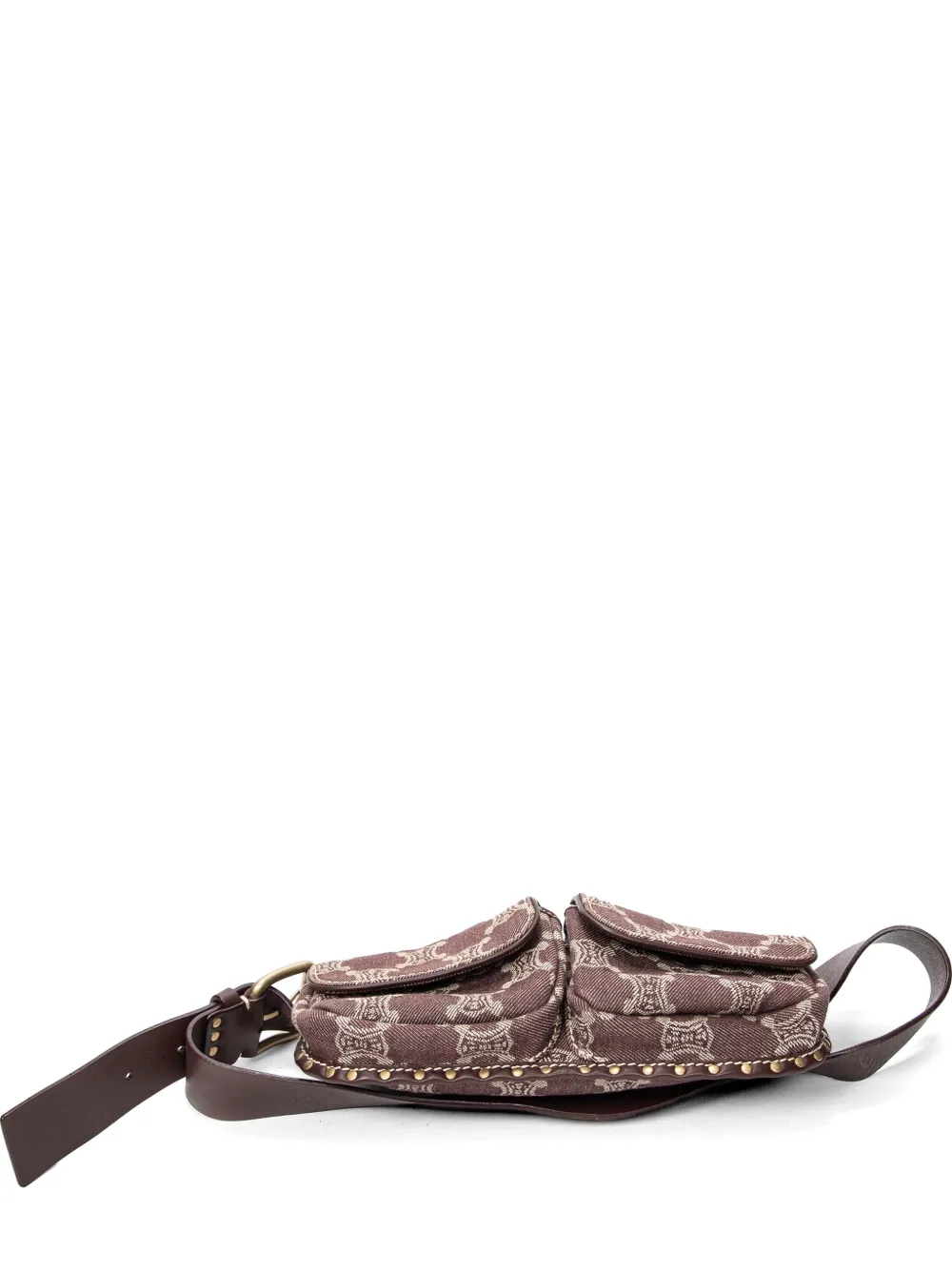 Celine Pre-Owned Macadam denim belt bag - Red