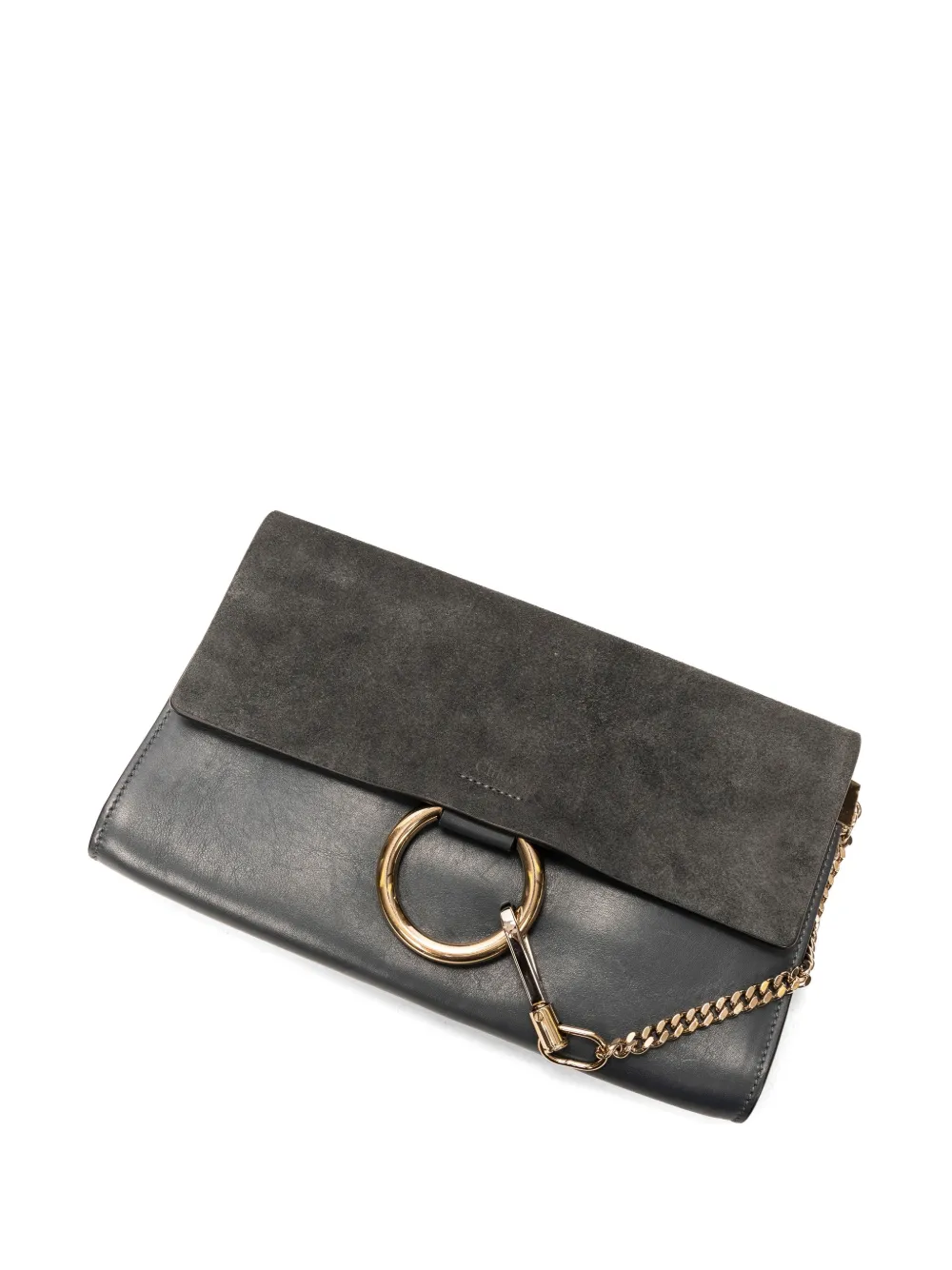 Chloé Pre-Owned Faye leather clutch bag - Blu