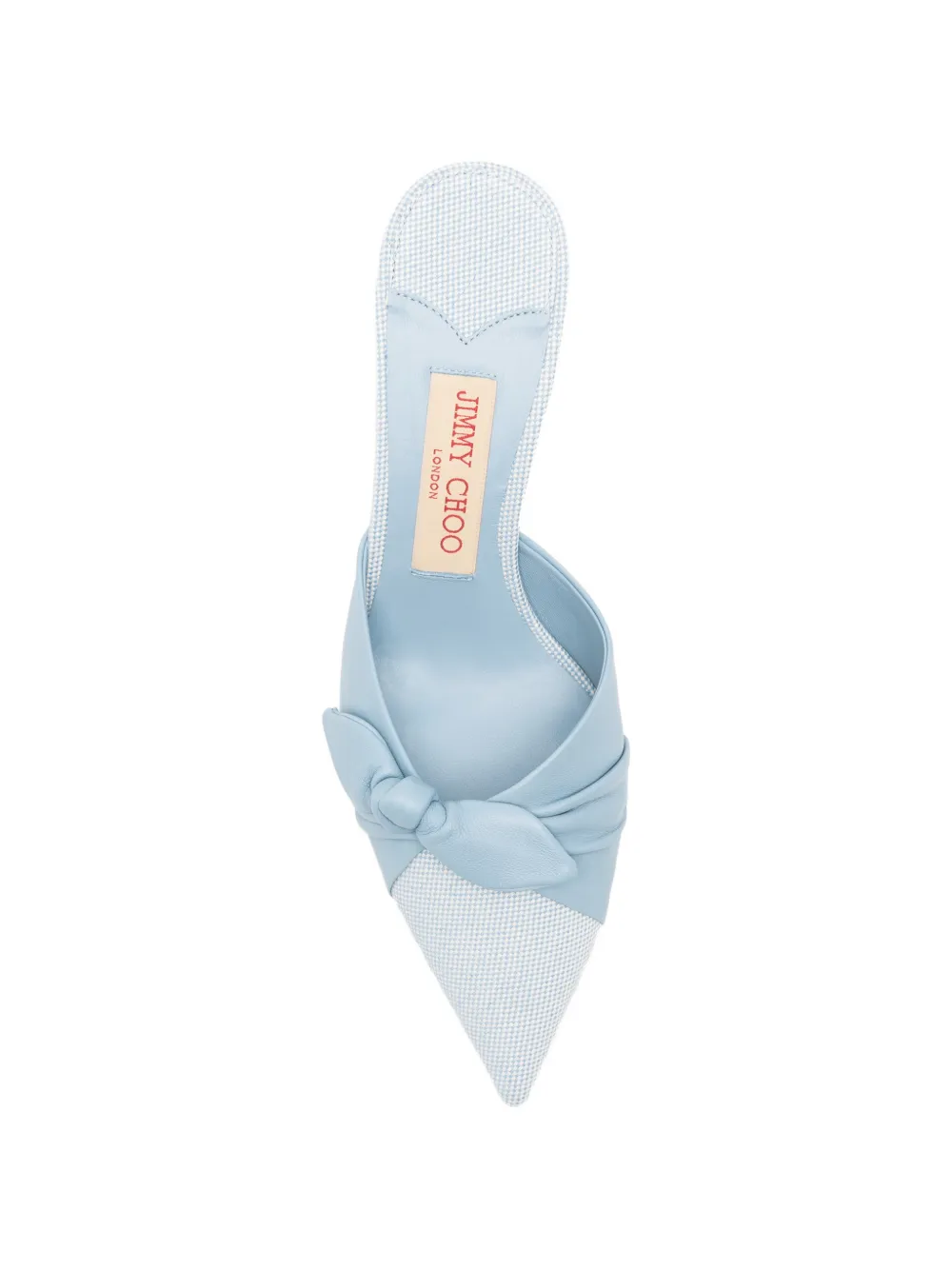 Jimmy Choo knot-detail pointed-toe mules Blauw