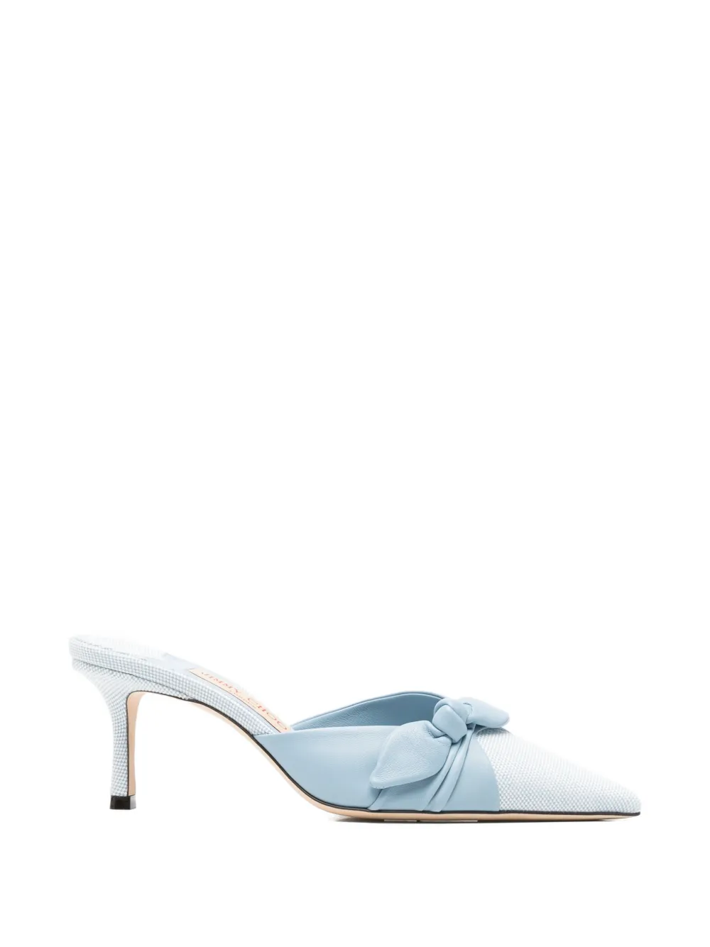 Jimmy Choo knot-detail pointed-toe mules Blauw