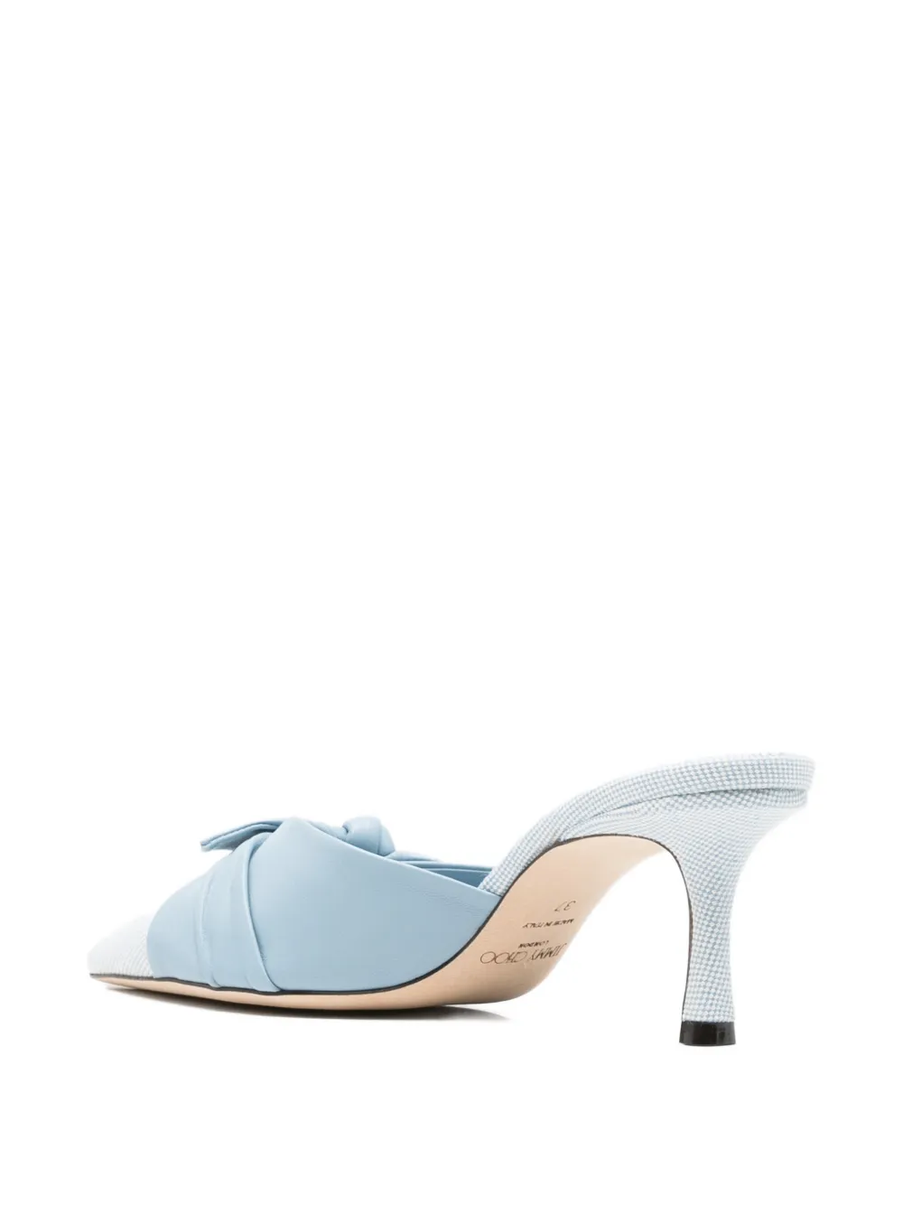 Jimmy Choo knot-detail pointed-toe mules Blauw