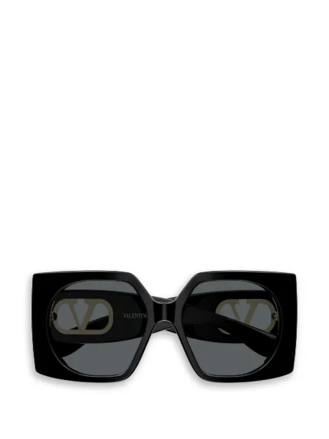 VALENTINO GARAVANI EYEWEAR lentes de sol con armazón geométrica y logo en V