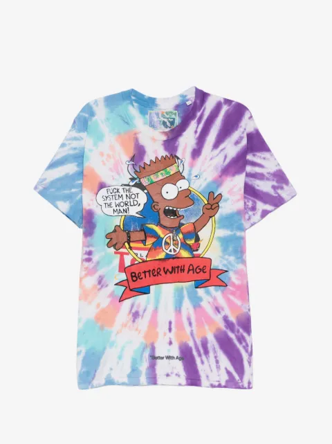 Better with Age  tie-dye graphic-print T-shirt