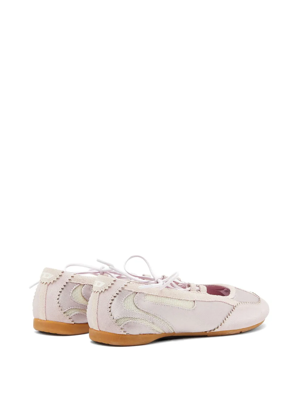 Diesel D-Mile ballerina's met veters Roze