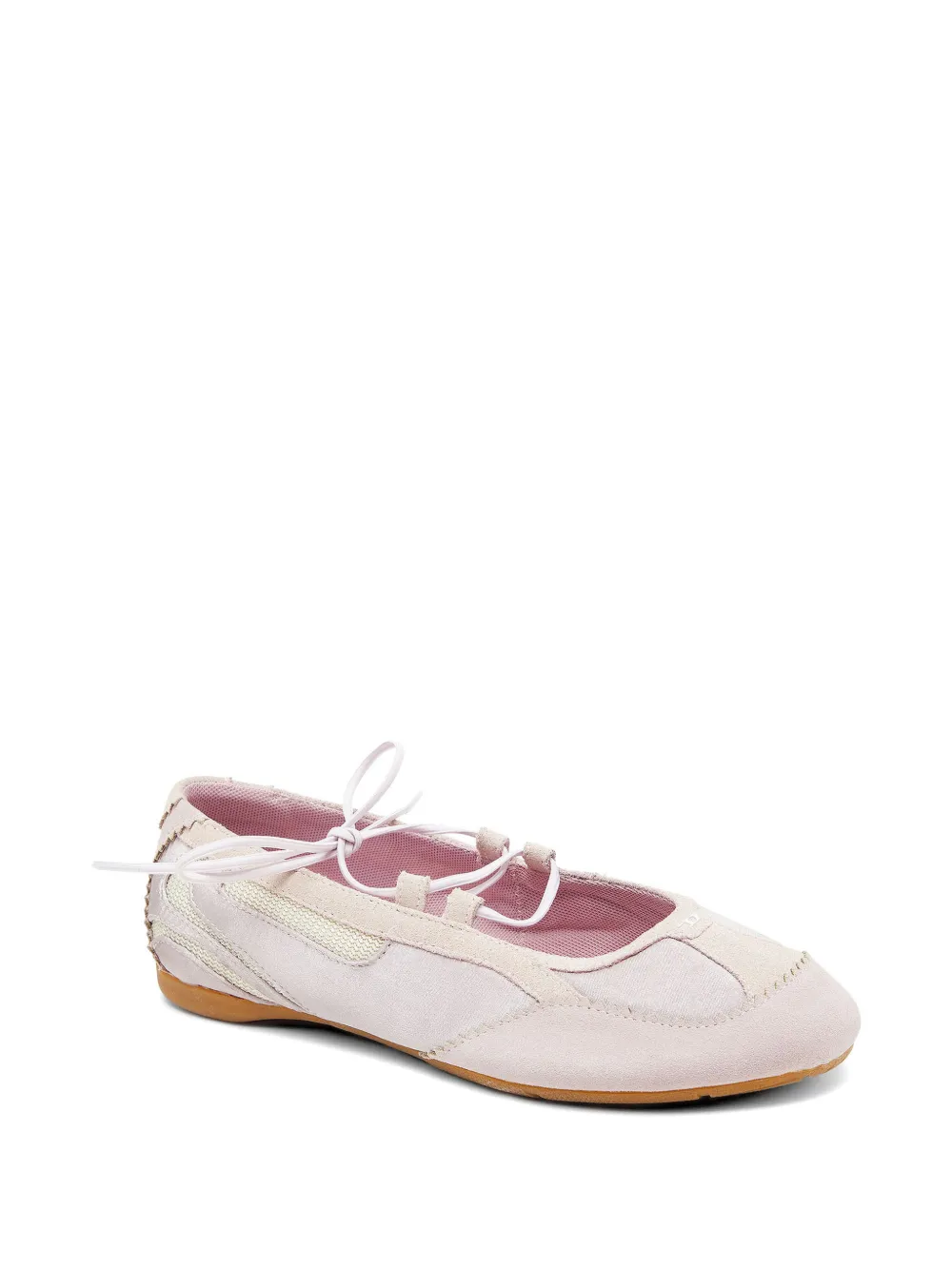 Diesel D-Mile ballerina's met veters Roze