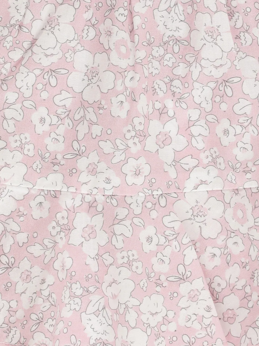 MC2 Saint Barth Kids Eivissa rok met bloemenprint en ruches Roze