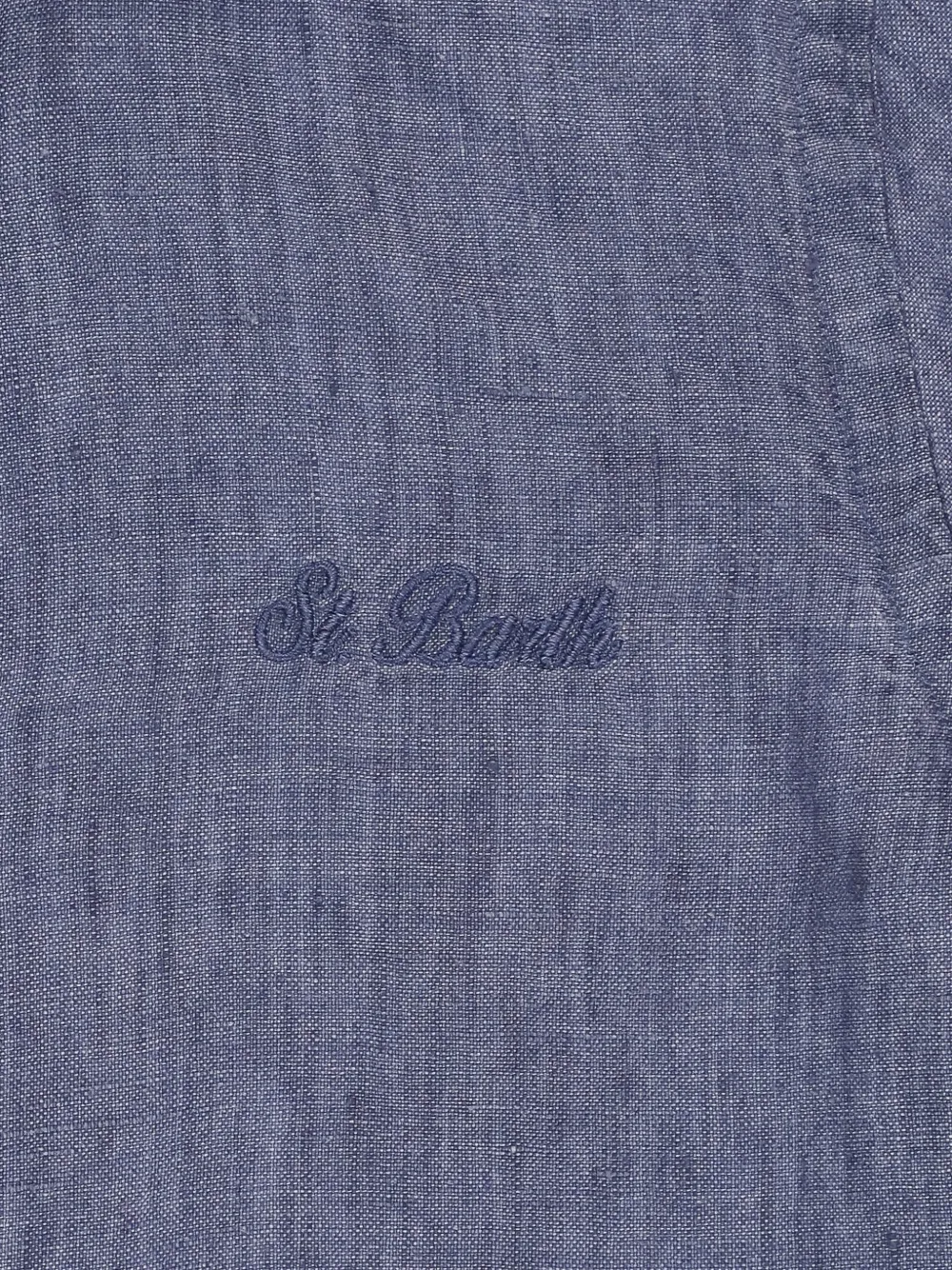 MC2 Saint Barth Kids Agnes shirt met geborduurd logo Blauw