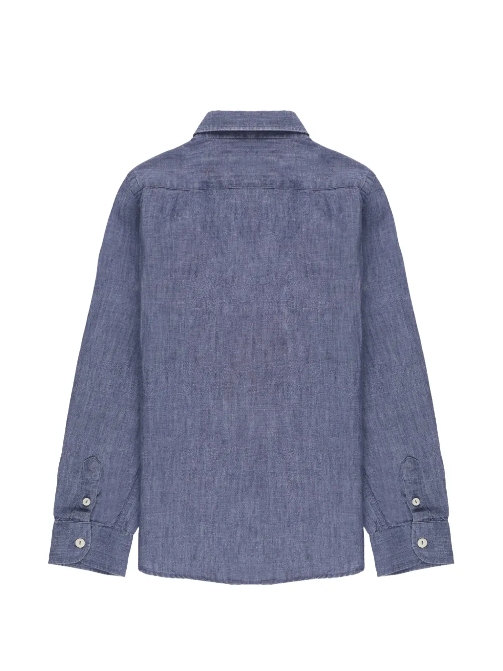 MC2 Saint Barth Kids Agnes shirt met geborduurd logo Blauw
