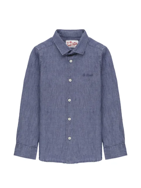 MC2 Saint Barth Kids Agnes logo-embroidered shirt