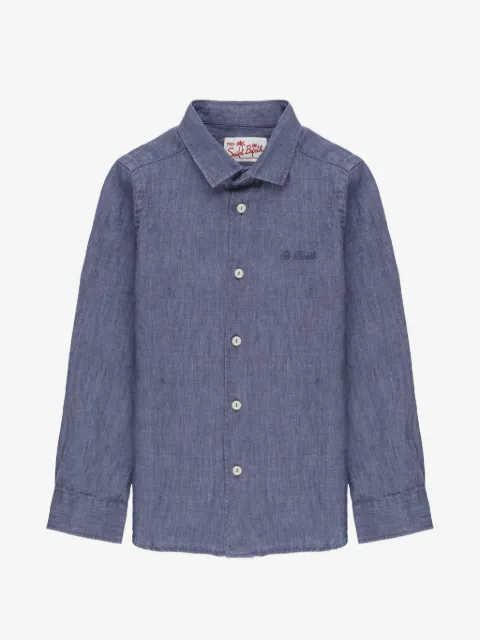 MC2 Saint Barth Kids Agnes logo-embroidered shirt
