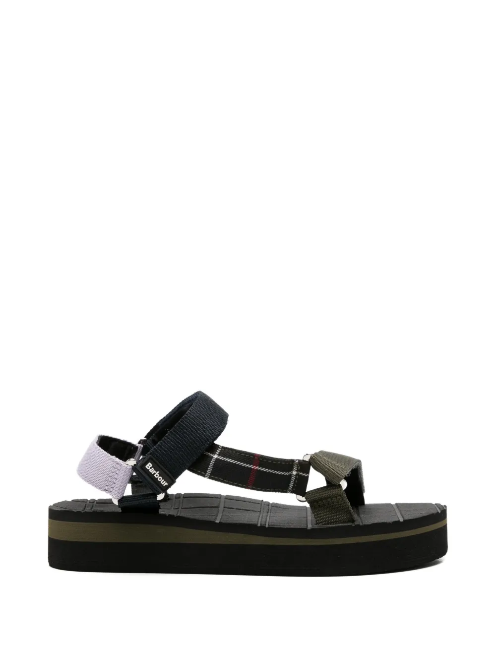 Barbour Mila sandalen met klittenband Blauw
