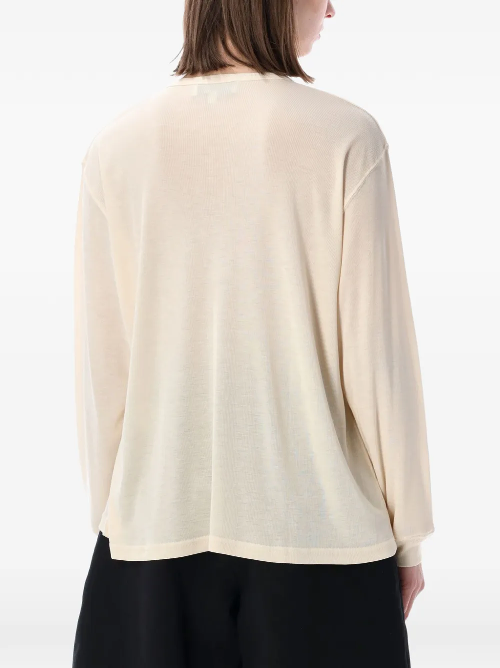  Studio Nicholson Top Rutas Con Cuello Henley - Neutro 
