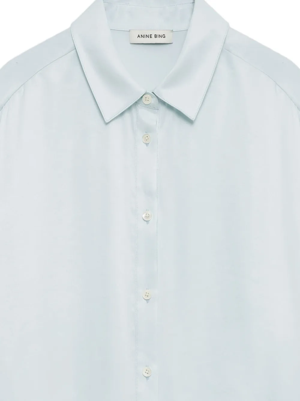 ANINE BING Coco blouse met korte mouwen Groen